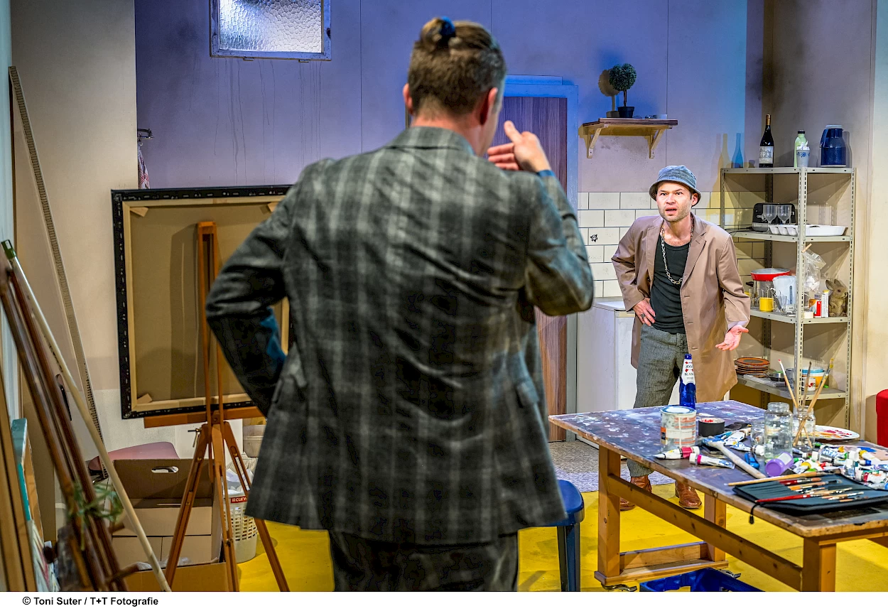 Wie der Vater, so der Sohn, Theater Kanton Zürich, Michael von Burg, Axel Julius Fündeling | Foto: T + T Fotografie, Toni Suter