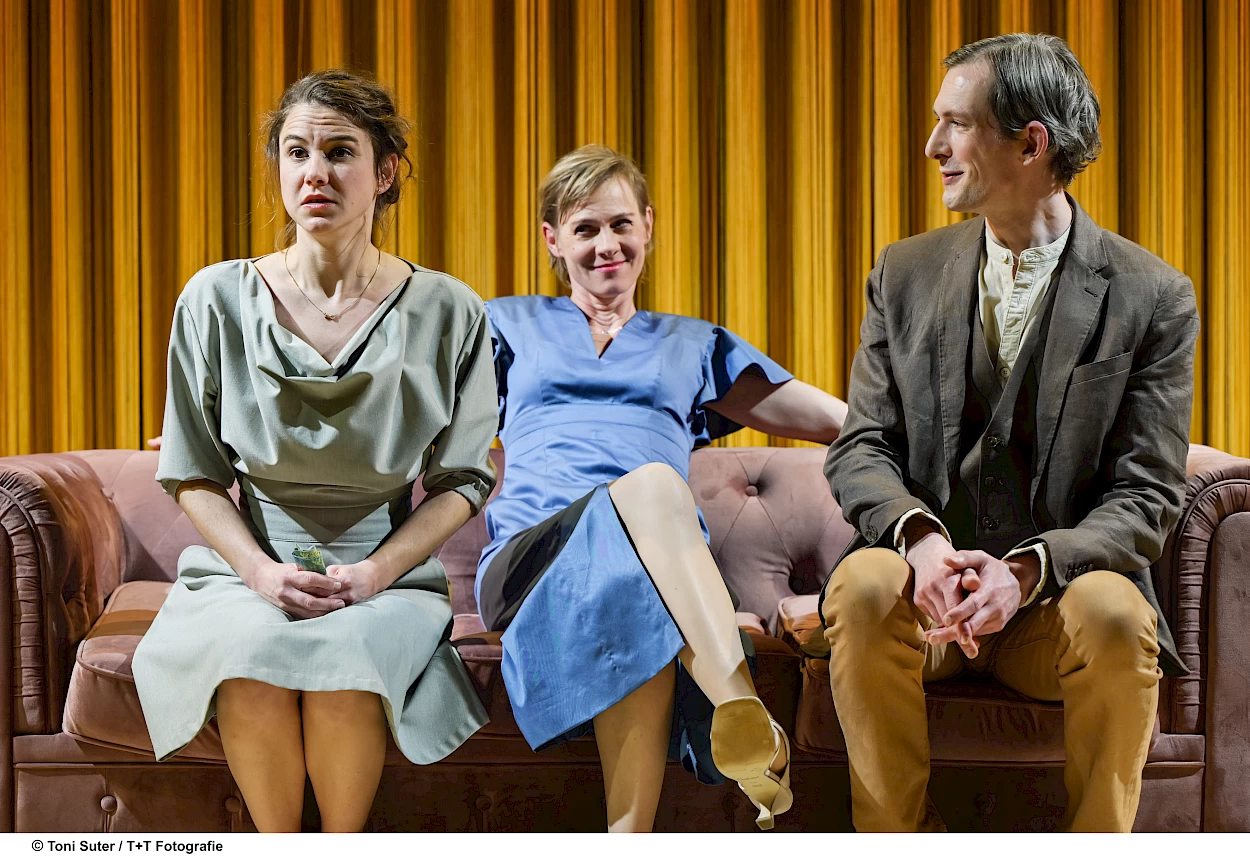 Die Erbschaft, Theater Kanton Zürich, Jonas Gygax, Mia Lüscher,  Miriam Wagner  | Foto: T + T Fotografie, Tanja Dorendorf